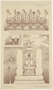 Odznaczenia podczas wizyty cesarza niemieckiego w Amsterdamie, 1891 Odznaczenia na przyjęcie cesarza niemieckiego w Amsterdamie (tytuł na obiekcie) autorstwa NV Drukkerij G.J. Thieme