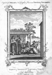 Nawyki Dagestańskich Tatarów z Tarcu, na pograniczu Persji, 1780 autorstwa N. C. Goodnight