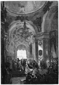 Małżeństwo księcia i księżnej Edynburga, 23 stycznia 1874, 1900. autorstwa N. Chevalier