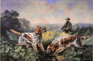 Amerykańskie sporty terenowe: Retrieving autorstwa N. and Ives J.M. (after) Currier