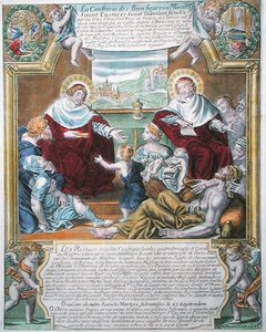 SS. Kosma i Damian leczą biednych autorstwa N. Picart