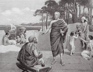 Thukydides im Exil (Lithografie) von N. Prescott-Davies