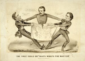 Prawdziwy problem, czyli "o to właśnie chodzi autorstwa N. and Ives J.M. (1824-95) Currier