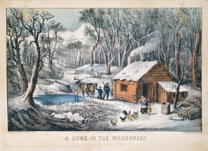 Dom na pustkowiu autorstwa Currier and Ives