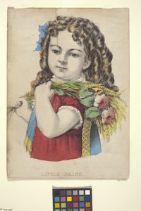 Little Daisy (litografia ręcznie kolorowana)