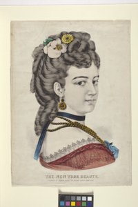 New York Beauty/The Vignette (litografia ręcznie kolorowana)