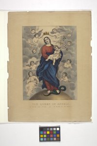 Queen Of Angels (litografia ręcznie kolorowana)