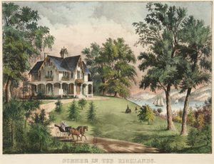 Lato w Górach autorstwa Currier and Ives