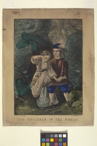 The Children In The Woods (litografia ręcznie kolorowana)