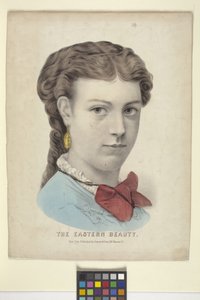 The Eastern Beauty (litografia ręcznie kolorowana)