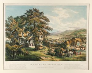 Dom Ewangeliny autorstwa Currier and Ives