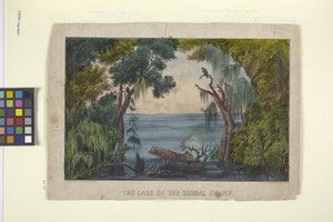 The Lake Of The Dismal Swamp (litografia ręcznie kolorowana)