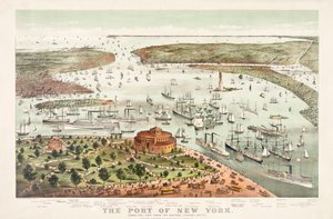 Port w Nowym Jorku autorstwa Currier & Ives autorstwa Currier and Ives
