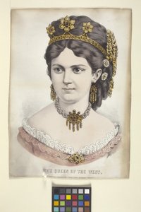The Queen Of The West (litografia ręcznie kolorowana)
