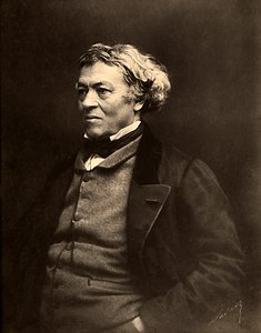 Portret francuskiego malarza, Jean Baptiste Camille Corot autorstwa Nadar