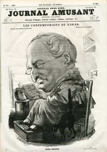 Okładka „Le Journal Amusant”, 05 maja 1859 (ryba) autorstwa Nadar