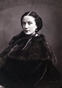 Portret Madame Pichat. Portret eleganckiej kobiety noszącej angielskie sprzączki z futrem. Zdjęcie Gasparda Felixa Tournachona dit Felixa Nadara (1820-1910) autorstwa Nadar