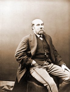 Portret Paula Fevala, filetonisty z okresu Gaboriau i Ponson du Terrail 1817-1887 (foto) autorstwa Nadar