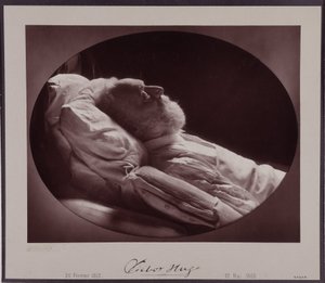 Victor Hugo na łożu śmierci, 22 maja autorstwa Nadar