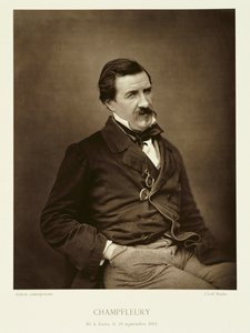 Jules Francois Felix Husson, „Champfleury” (1821-89), z „Galerie Contemporaine”, c.1874-78 autorstwa Nadar