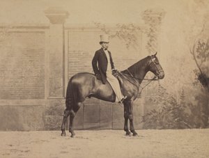Człowiek na koniu, ok. godz. 1860. autorstwa Nadar