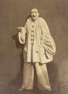 Śmiejący się Pierrot, 1855. autorstwa Nadar