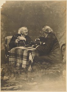 [Nadar z Marie-Eugene Chevreul w dniu swoich setnych urodzin]. autorstwa Nadar [Gaspard Félix Tournachon]