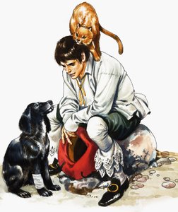 Dick Whittington () plus kot i pies autorstwa Nadir Quinto