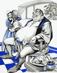 Bajka, z "Opowieści z wielu krain" (gwasz na papierze) autorstwa Nadir Quinto