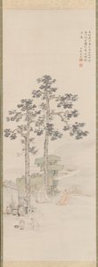 Próbkowanie herbaty pod drzewami Wu, 1840. autorstwa Nakabayashi Chikuto