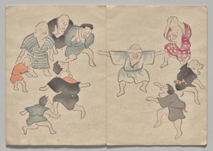 Scena z Kōrin Picture Book (tom 1) autorstwa Nakamura Hochu