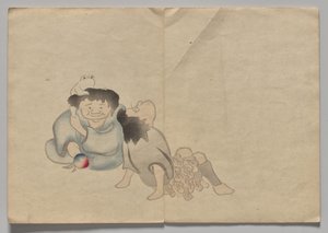 Scena z Kōrin Picture Book (tom 2) autorstwa Nakamura Hochu