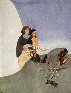 Kirat-Ardżuna, 1913. autorstwa Nandalal Bose