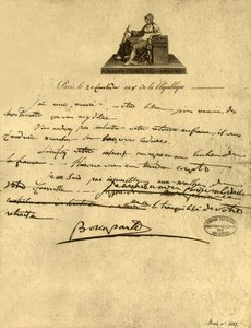 List Pierwszego Konsula Napoleona Bonaparte do hrabiego Prowansji, 6 września 1800, 1921.