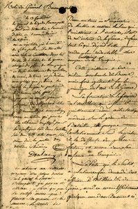 Notatka generała Bonaparte, 13 września 1795, 1921.