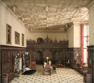 E-1: Wielka sala angielska z okresu późnego Tudorów, 1550-1603 autorstwa Narcissa Niblack Thorne
