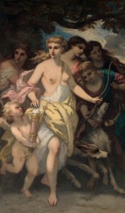 Diana, 1849. autorstwa Narcisse Virgile Diaz de la Peña