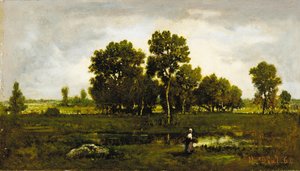 Fagotière w pobliżu żmii, 1862 autorstwa Narcisse Virgile Diaz de la Peña