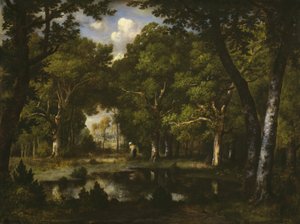 Staw w lesie, 1862. autorstwa Narcisse Virgile Diaz de la Peña