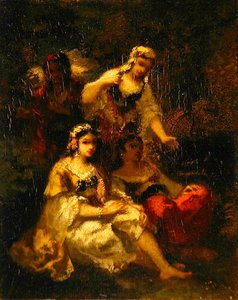 Cztery hiszpańskie dziewice, ok. 1844-60 (olej na desce)