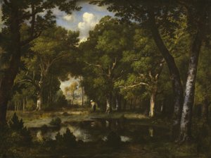 Staw w lesie autorstwa Narcisse Virgile Diaz de la Peña