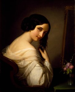 Dama przy toalecie, autorstwa Natale Schiavoni (1777-1858)