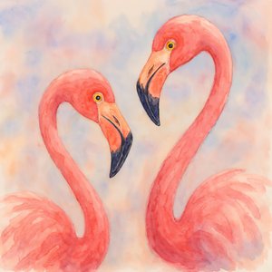 Z miłością do różowych flamingów autorstwa Natalie Bruns