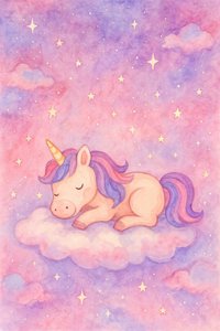 Magiczny śpiący jednorożec autorstwa Natalie Bruns