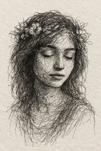 Spokojny portret kwiatowy autorstwa Natalie Bruns