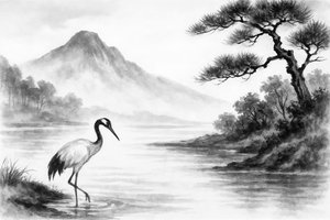 Spokojny widok na jezioro Crane autorstwa Natalie Bruns