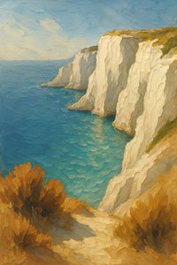 White Cliffs z widokiem na ocean autorstwa Natalie Bruns