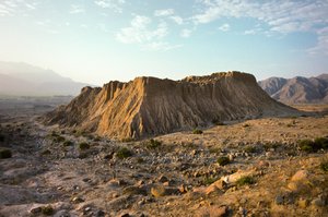 Piramida Moche Pampa Grande w dolinie Lambayeque w północnym Peru