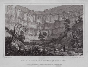 Malham Cove, źródło powietrza (rycina)
