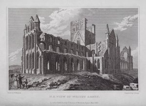 North East View of Whitby Abbey (grawerowanie)